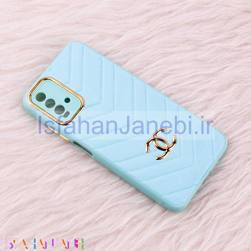 اصفهان جانبی-قاب پافر چرمی لوزی محافظ لنزدار Xiaomi Redmi Note 9 4G