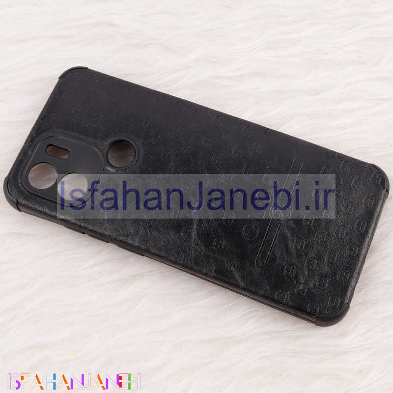 اصفهان جانبی-قاب چرمی Epimax طرح Gucci محافظ لنزدار Xiaomi Redmi A1 Plus
