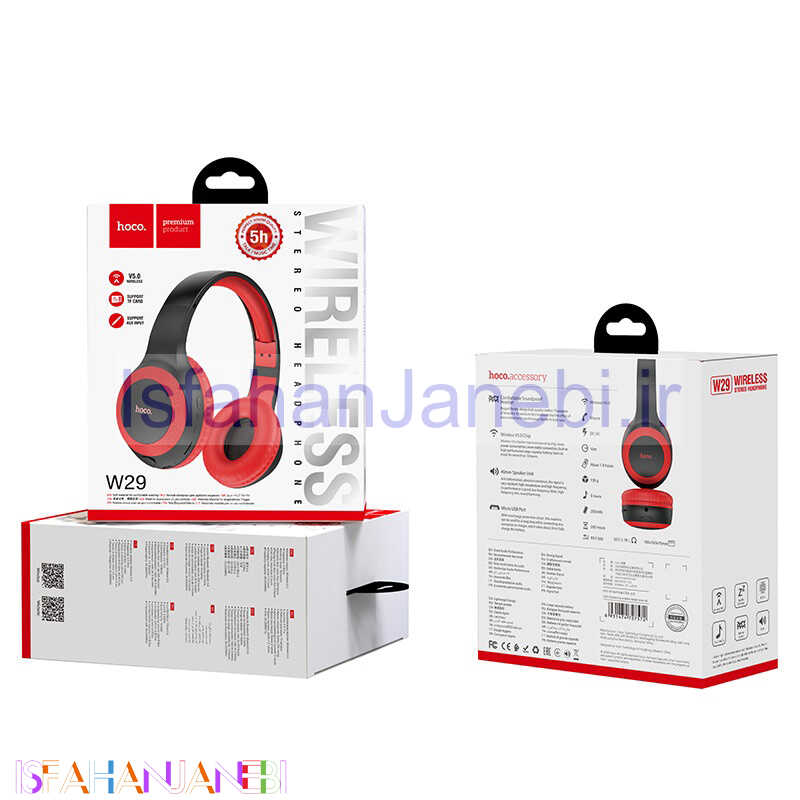 اصفهان جانبی-هدفون بلوتوثی رم خور Hoco W29 (گارانتی 12 ماهه)