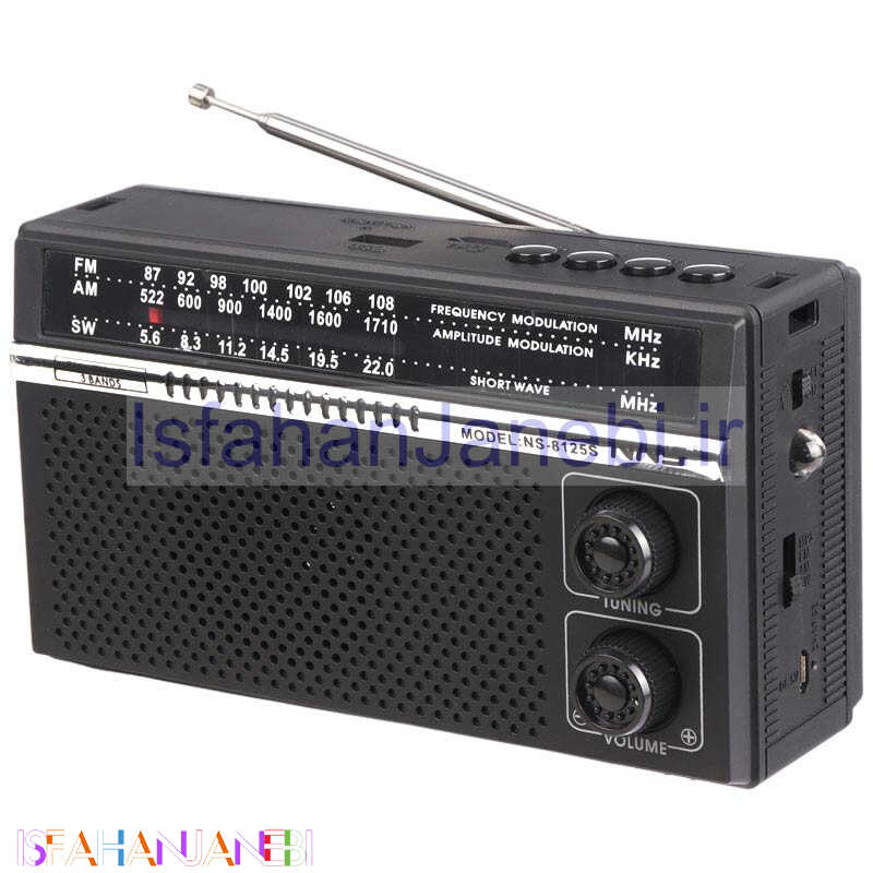 اصفهان جانبی-رادیو اسپیکر بلوتوثی رم و فلش خور خورشیدی NNS NS-8125S