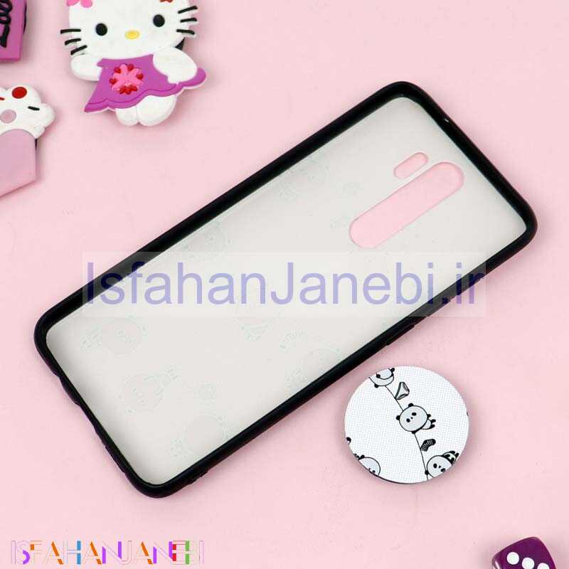 اصفهان جانبی-قاب فانتزی برجسته + پاپ سوکت طرح پاندا شیائومی Redmi Note 8 Pro سری D