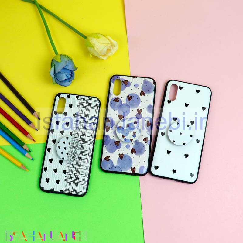 اصفهان جانبی-قاب فانتزی برجسته + پاپ سوکت طرح قلب شیائومی Redmi 9A سری D