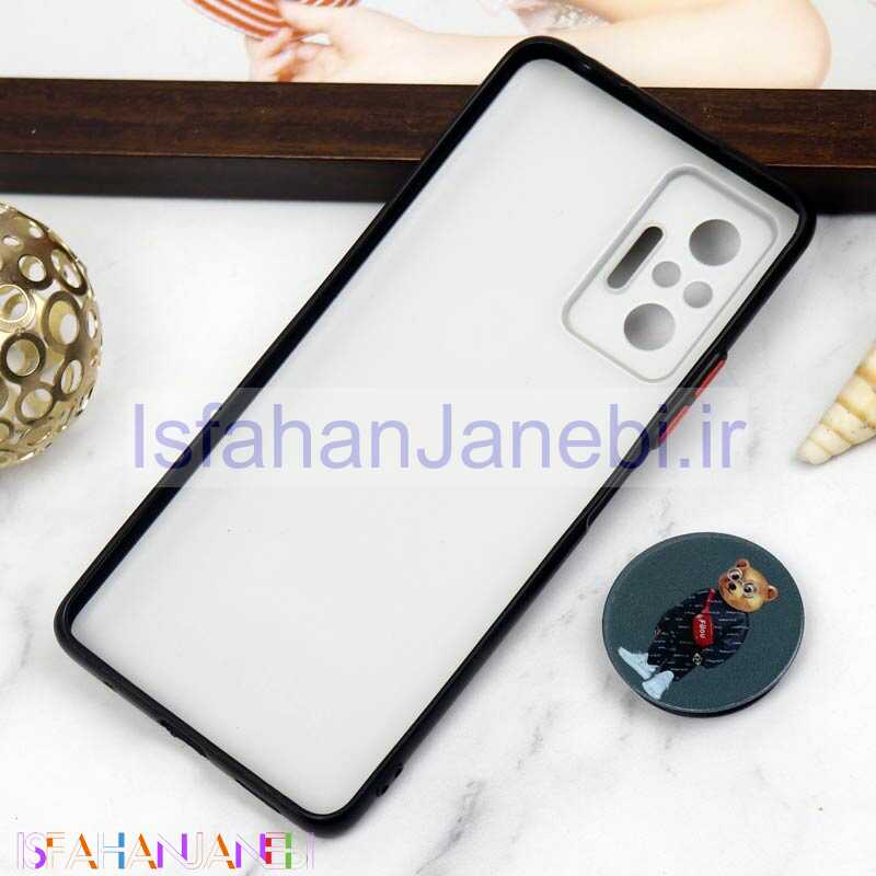 اصفهان جانبی-قاب PC محافظ لنز دار طرح Baron + پاپ سوکت Xiaomi Redmi Note 10 Pro
