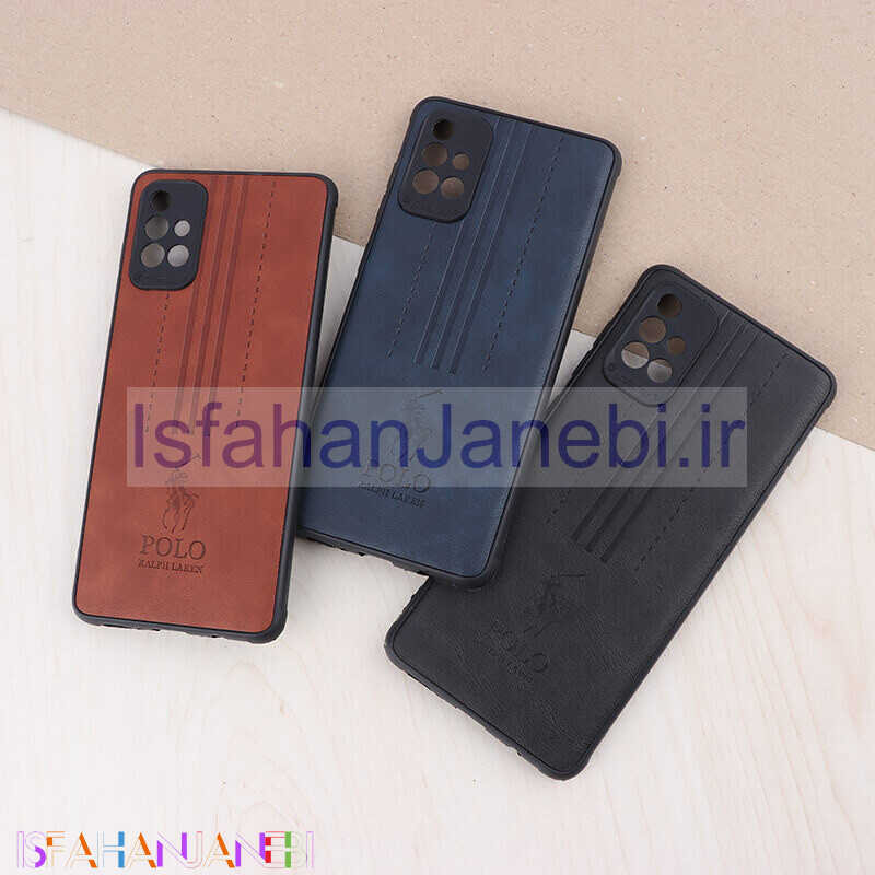 اصفهان جانبی-قاب چرمی Polo Ralph Laren سامسونگ Galaxy A71 محافظ لنزدار