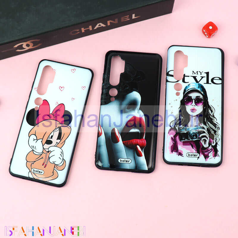 اصفهان جانبی-قاب فانتزی برجسته دخترانه شیائومی Mi Note 10 سری 6