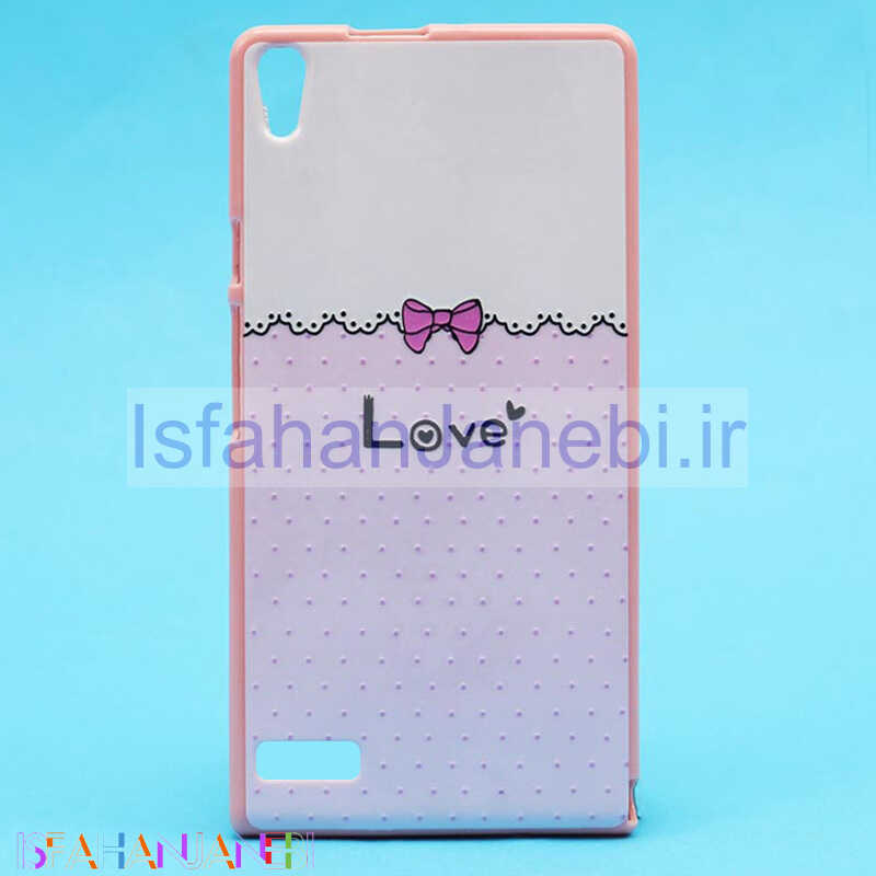 اصفهان جانبی-قاب فانتزی برجسته صورتی طرح مختلف هواوی P6