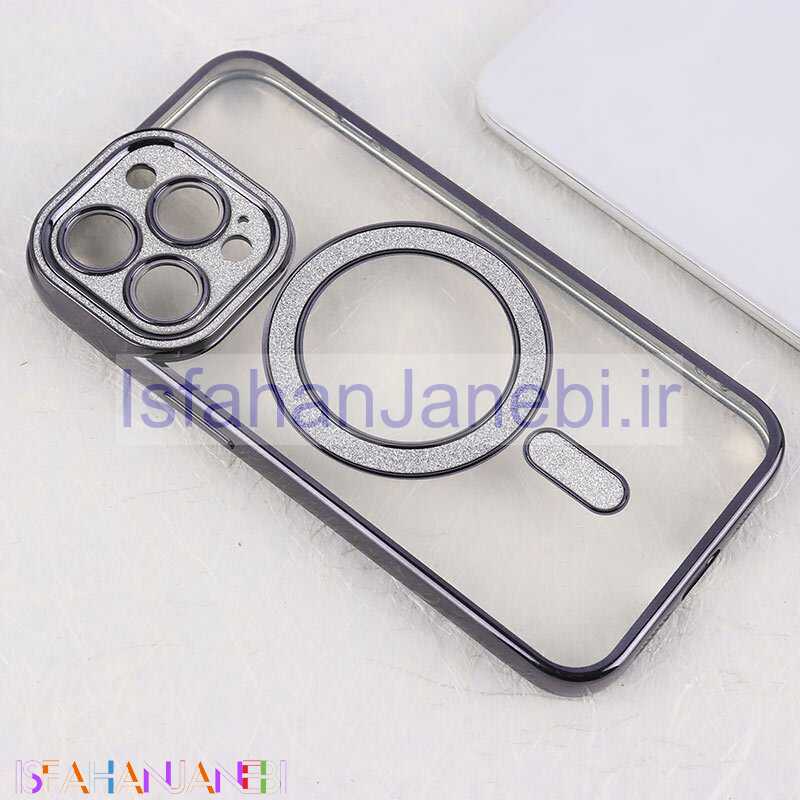 اصفهان جانبی-قاب اکلیلی مگ سیف آیفون iPhone 13 Pro محافظ لنزدار
