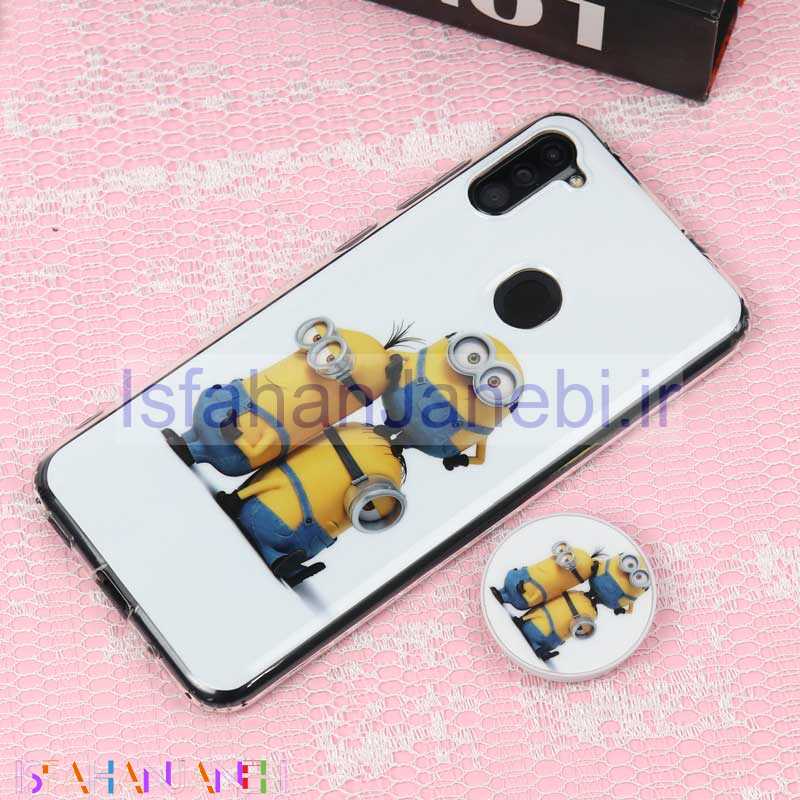 اصفهان جانبی-قاب سوپر IMD دور شفاف پاپ سوکت دار Samsung A11 مینیون
