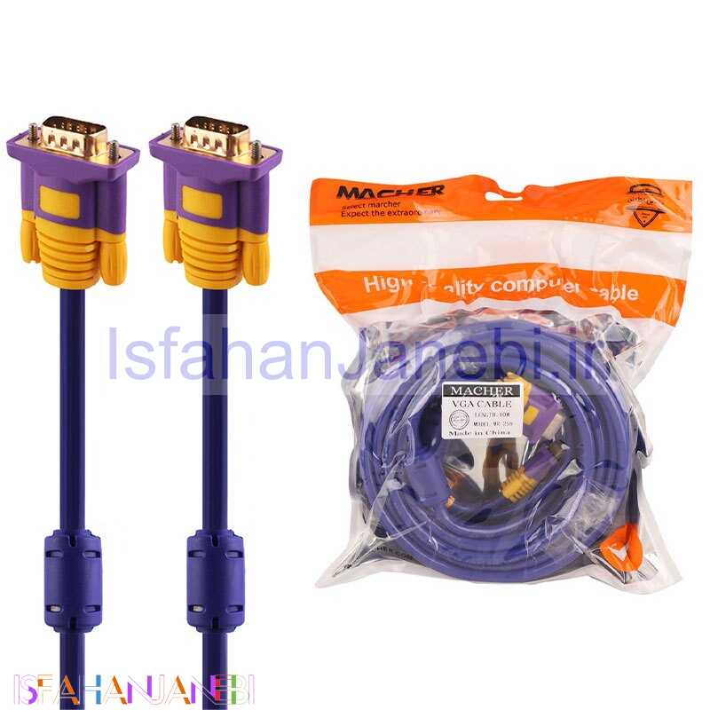 اصفهان جانبی-کابل VGA مچر MR-259 طول 10 متر