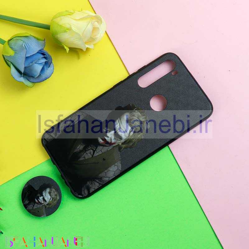 اصفهان جانبی-قاب فانتزی برجسته + پاپ سوکت طرح Joker شیائومی Redmi Note 8 سری D