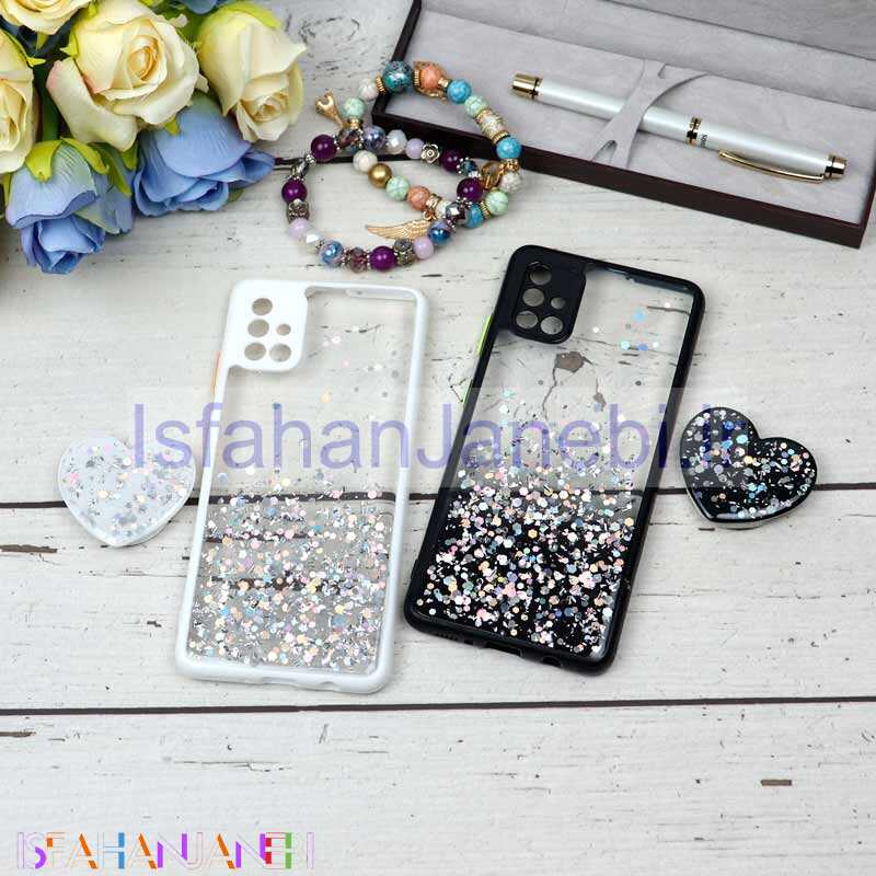 اصفهان جانبی-قاب محافظ لنزدار اکلیلی شفاف پاپ سوکت دار Samsung A51