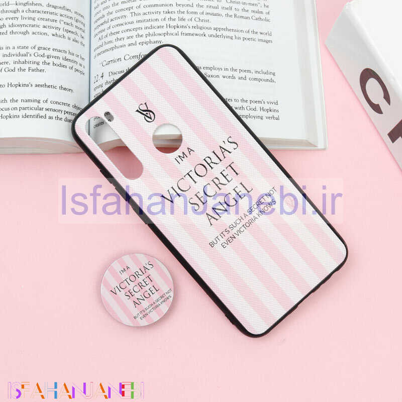 اصفهان جانبی-قاب فانتزی برجسته + پاپ سوکت طرح ویکتوریا Xiaomi Redmi Note 8 سری F