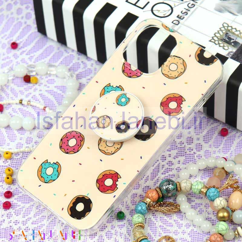 اصفهان جانبی-قاب سوپر IMD دور شفاف پاپ سوکت دار iPhone 12 Pro Max دونات