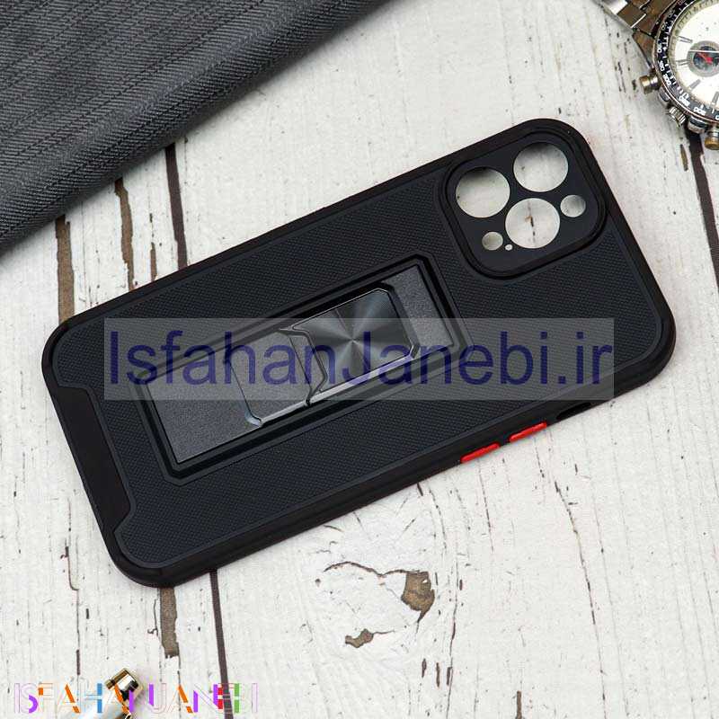 اصفهان جانبی-قاب محافظ لنزدار ضد ضربه هولدر کشویی مگنتی iPhone 12 Pro Max مشکی