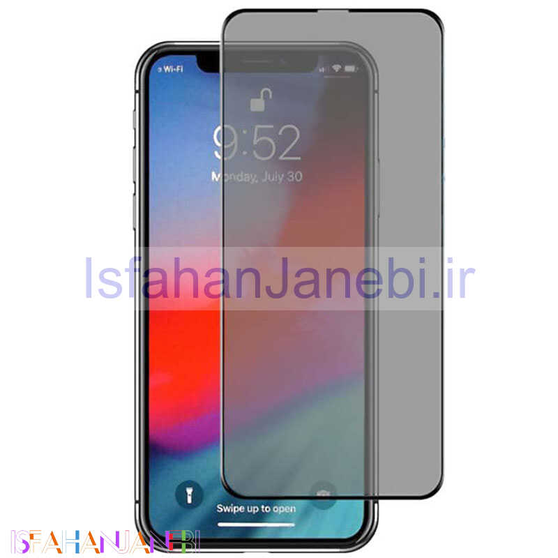 اصفهان جانبی-گلس فول تمام صفحه مات iPhone XSMAX/IP11PROMAX مشکی
