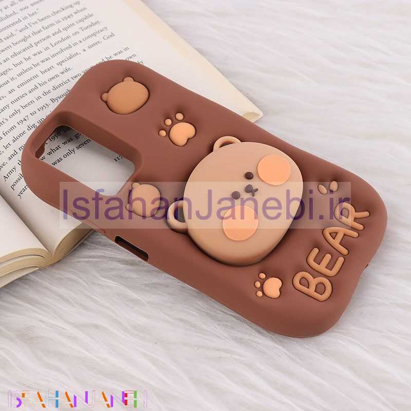 اصفهان جانبی-قاب سیلیکونی شیائومی Redmi Note 11 / 11S 4G پاپ سوکت دار طرح Bear