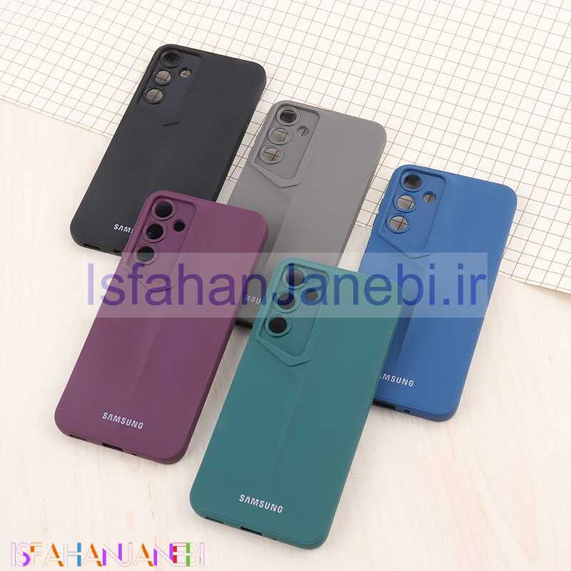 اصفهان جانبی-قاب ژله ای پورش دیزاین سامسونگ Galaxy A16 4G / A16 5G لوگو دار محافظ لنزدار