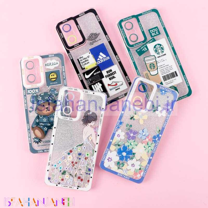 اصفهان جانبی-قاب فانتزی دور رنگی اکلیلی محافظ لنزدار Xiaomi Redmi Note 10 Pro 4G