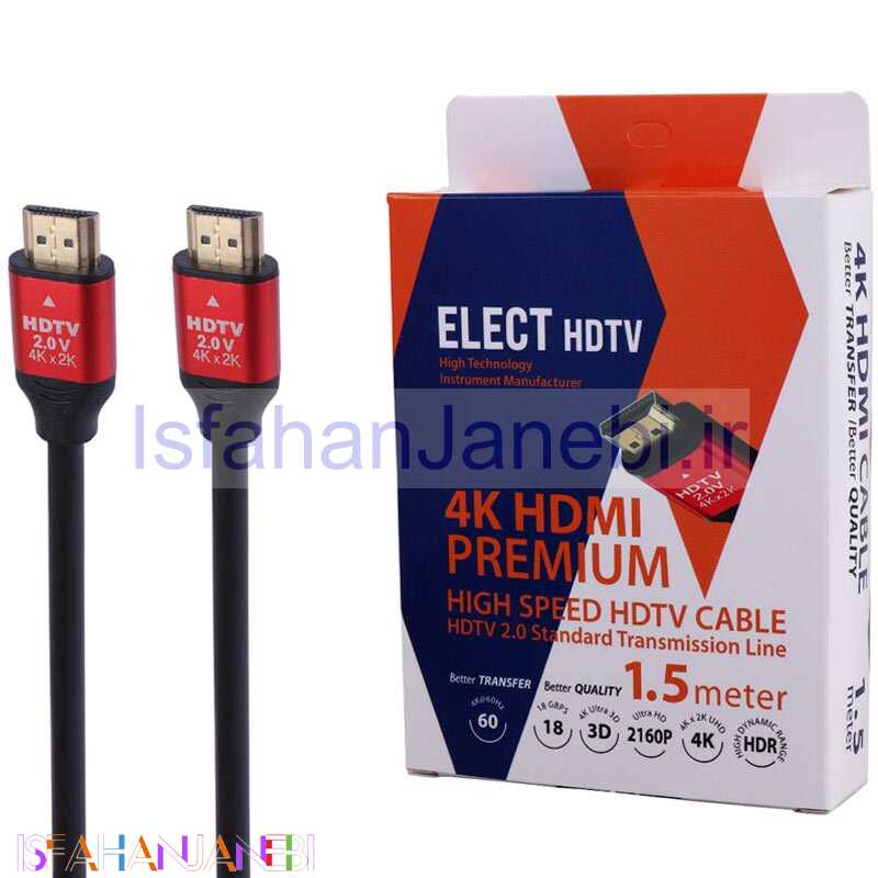 اصفهان جانبی-کابل HDMI 4K الکت Elect طول 1.5 متر