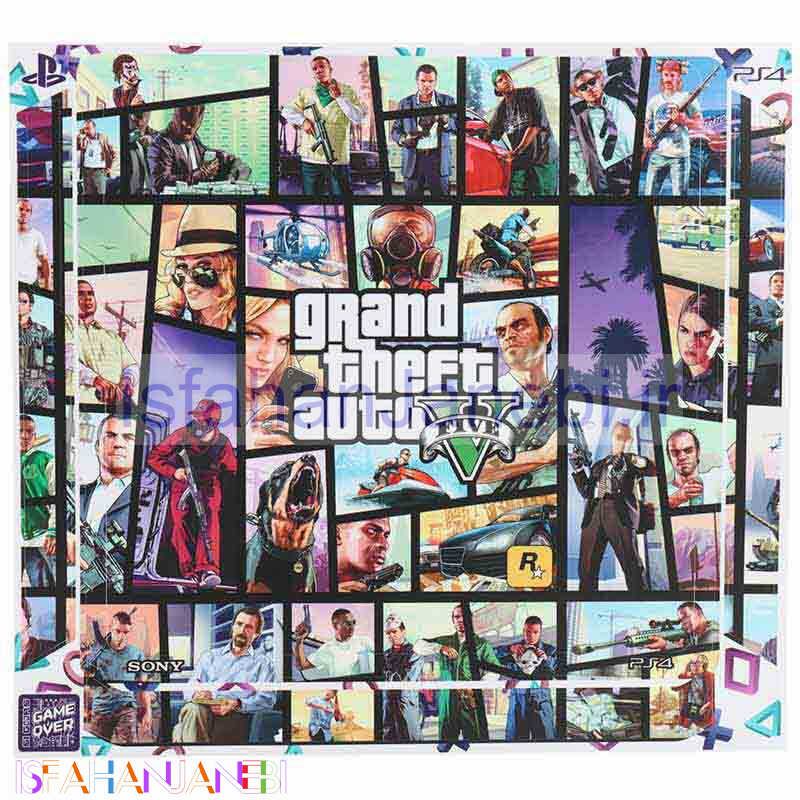 اصفهان جانبی-اسکین پلی استیشن 4 اسلیم طرح GTA V کد 2