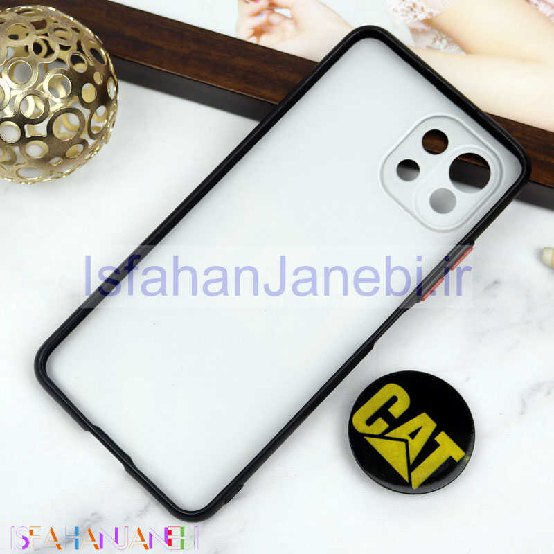 اصفهان جانبی-قاب PC محافظ لنز دار طرح CAT + پاپ سوکت Xiaomi Mi 11 Lite