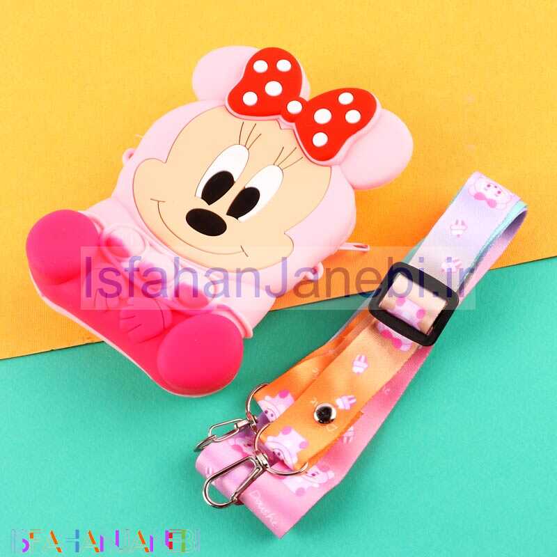 اصفهان جانبی-کیف هندزفری سیلیکونی بنددار میکی موس نشسته