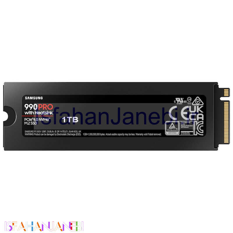 اصفهان جانبی-حافظه SSD سامسونگ Samsung 990 Pro Heatsink 1TB M.2