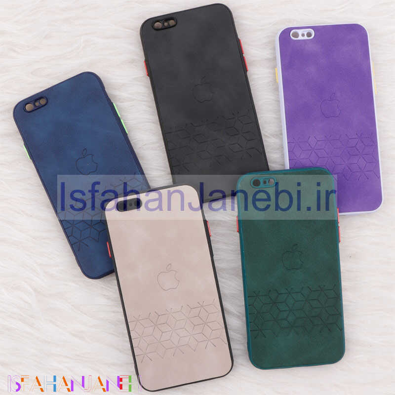 اصفهان جانبی-قاب چرمی طرحدار Smartphone محافظ لنزدار iPhone 6 / 6s
