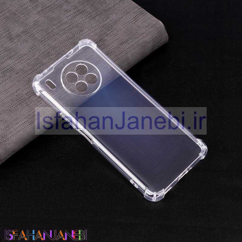 اصفهان جانبی-قاب ژله ای ضربه گیر بی رنگ محافظ لنزدار Huawei Nova 8i / Honor 50 Lite