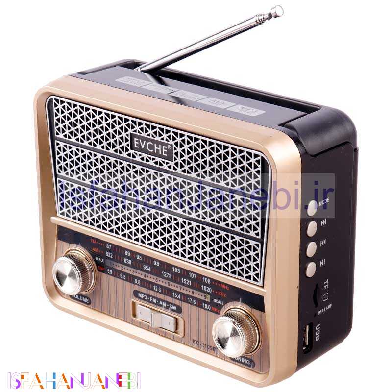 اصفهان جانبی-رادیو اسپیکر بلوتوثی رم و فلش خور Evche EC-2109BT