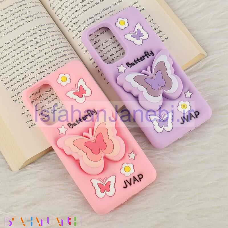 اصفهان جانبی-قاب سیلیکونی سامسونگ Galaxy A73 پاپ سوکت دار طرح Butterfly