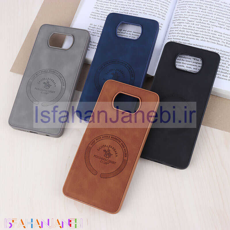اصفهان جانبی-قاب چرمی Polo & Racquet Club شیائومی Poco X3 / X3 NFC / X3 Pro طرح مگ سیف