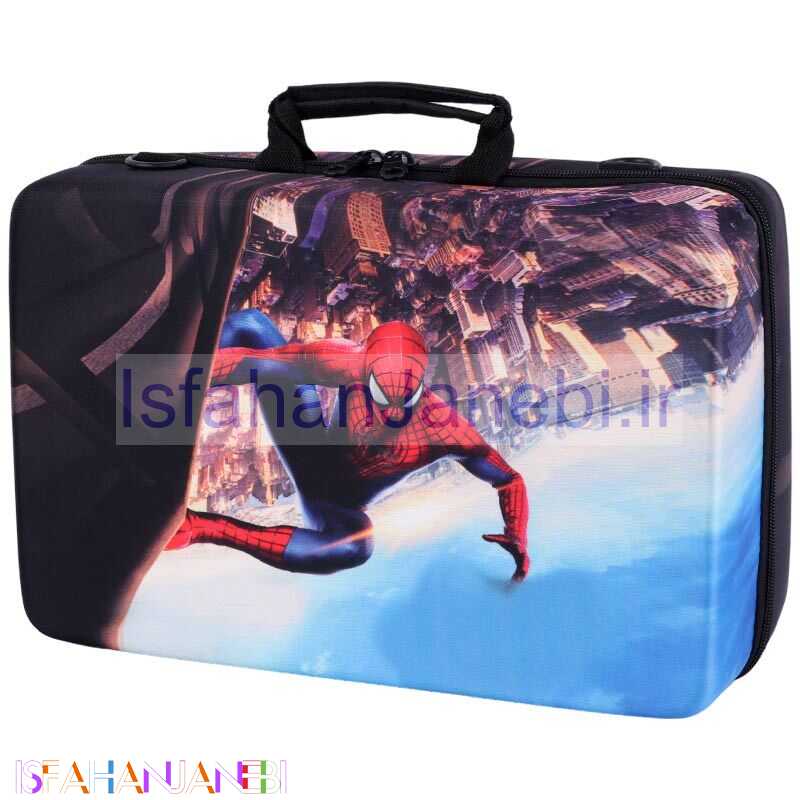 اصفهان جانبی-کیف کنسول بازی PS5 Slim طرح Spider Man کد 6