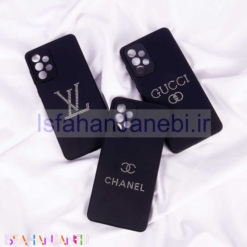 اصفهان جانبی-قاب PVD نگین دار Ipefet محافظ لنزدار Samsung Galaxy A73 مشکی