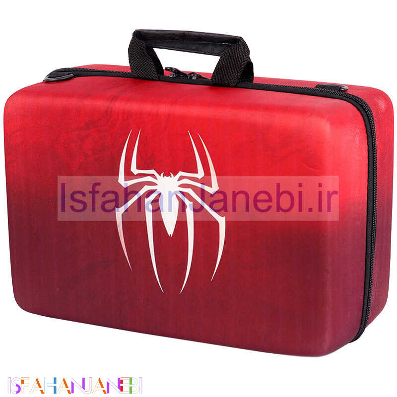 اصفهان جانبی-کیف کنسول بازی PS5 Slim طرح Spider Man کد 2