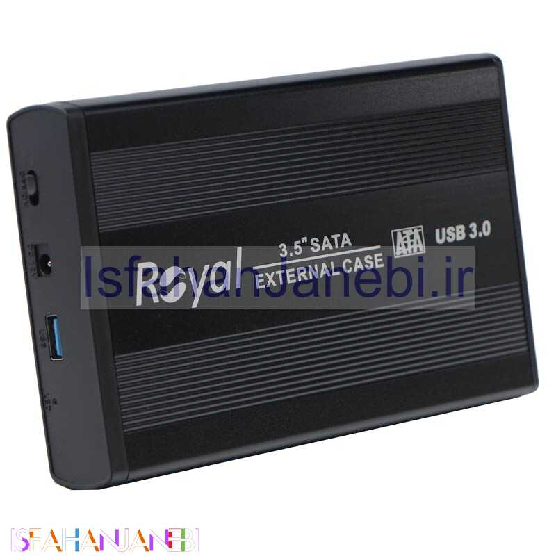اصفهان جانبی-باکس هارد 3.5 اینچی HDD رویال RH-3531 + آداپتور