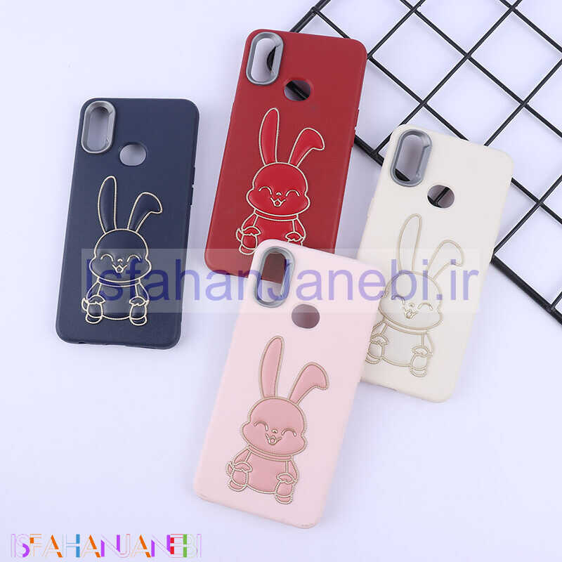 اصفهان جانبی-قاب چرمی ژله ای Leather سامسونگ Galaxy A10s طرح خرگوش