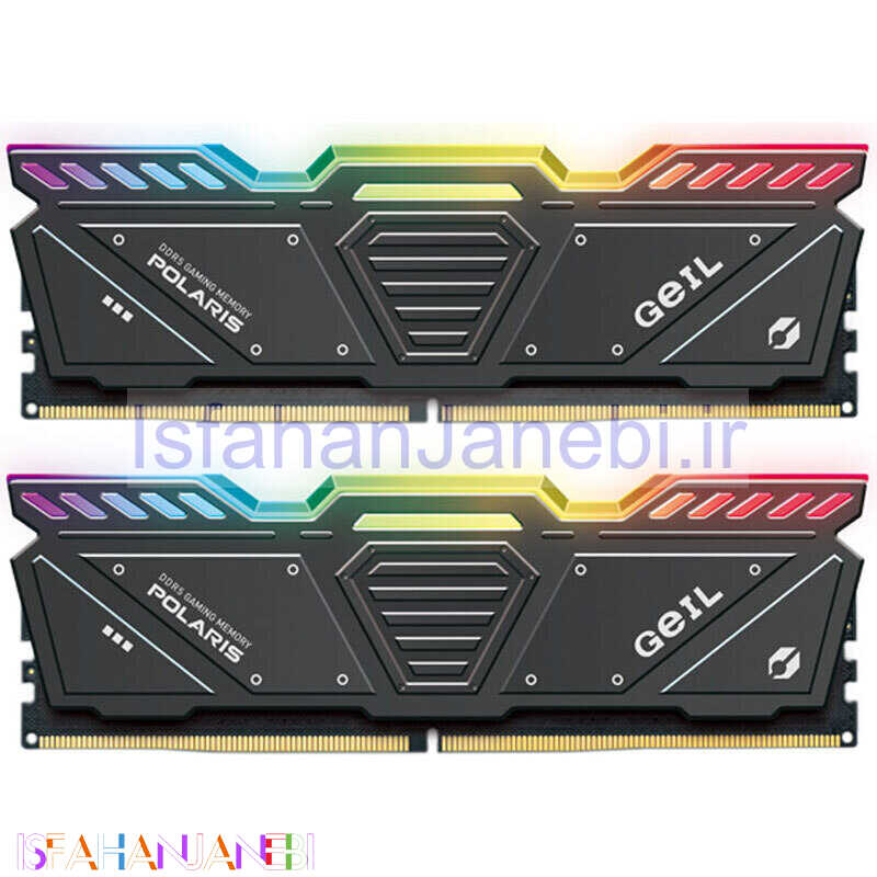 اصفهان جانبی-رم کامپیوتر گیل Polaris RGB DDR5 32GB Dual 4800MHz CL40