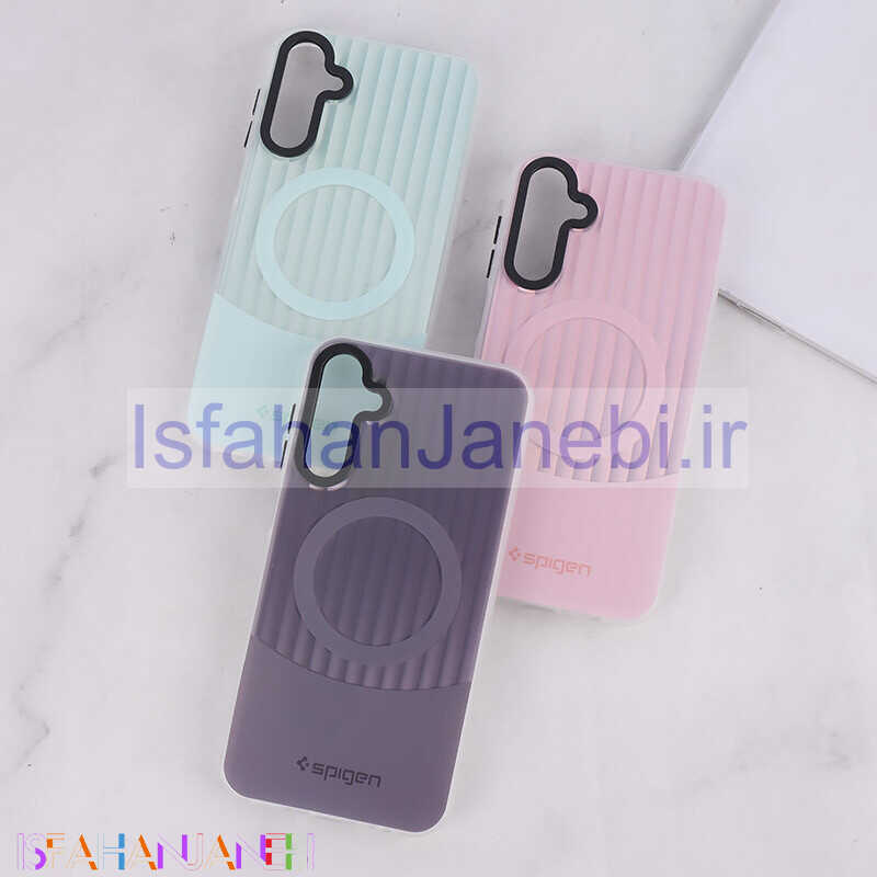 اصفهان جانبی-قاب Spigen 3D سامسونگ Galaxy A15 کرکره ای طرح مگ سیف