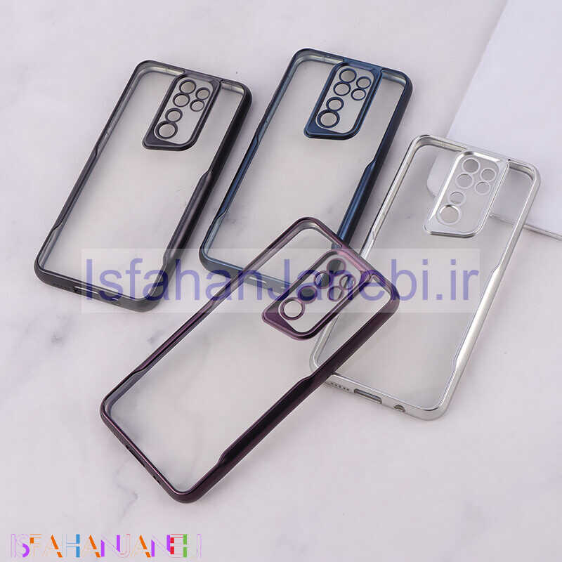 اصفهان جانبی-قاب ژله ای شفاف شیائومی Redmi Note 8 Pro طرح تیتانیوم محافظ لنزدار