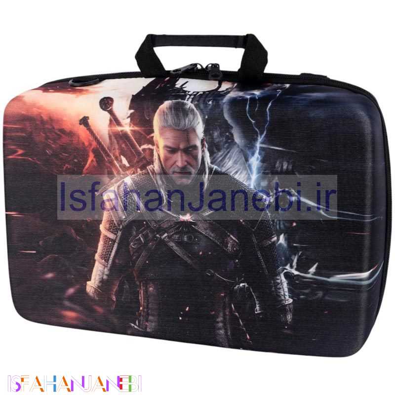 اصفهان جانبی-کیف کنسول بازی PS5 Slim طرح The Last Of Us & The Witcher 3
