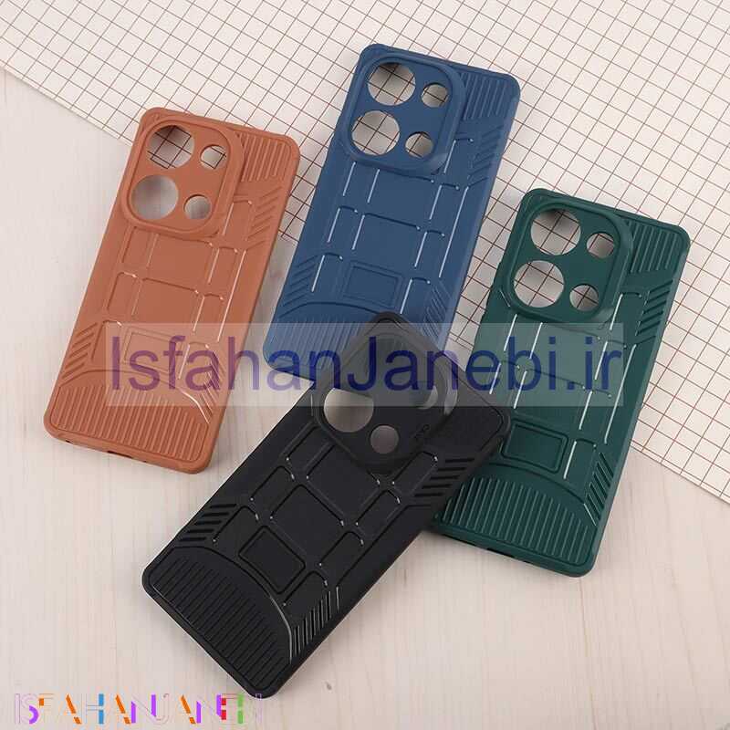 اصفهان جانبی-قاب سیلیکونی ژله ای شیائومی Redmi Note 13 Pro 4G پنجره ای محافظ لنزدار