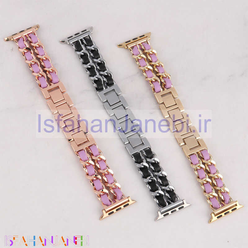اصفهان جانبی-بند اپل واچ کارتیردار چرمی 42/44/45/49mm