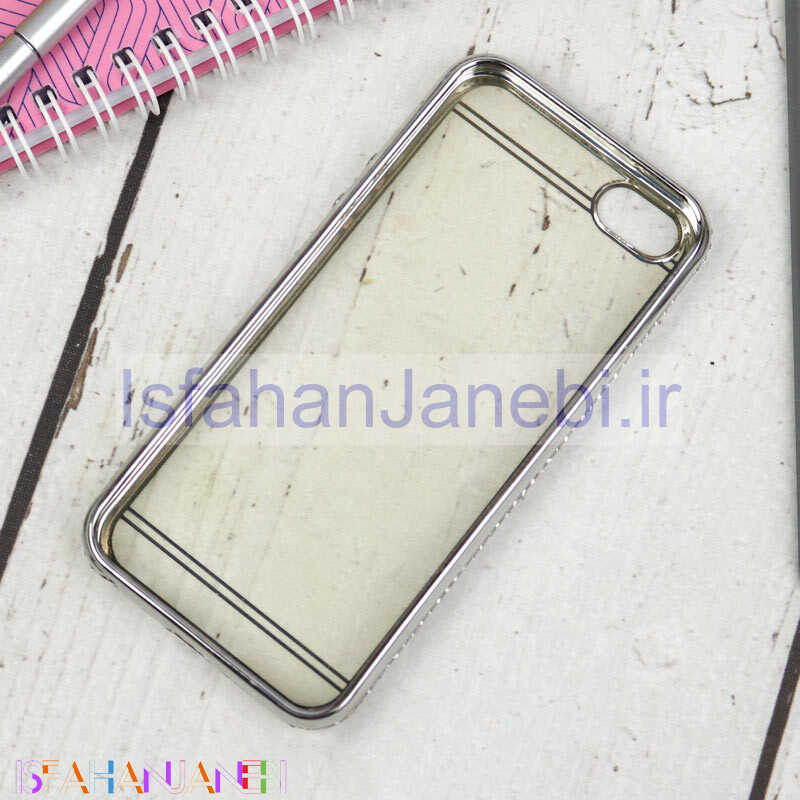 اصفهان جانبی-قاب TOTU دور نگین آیفون iPhone 5/5s نقره ای