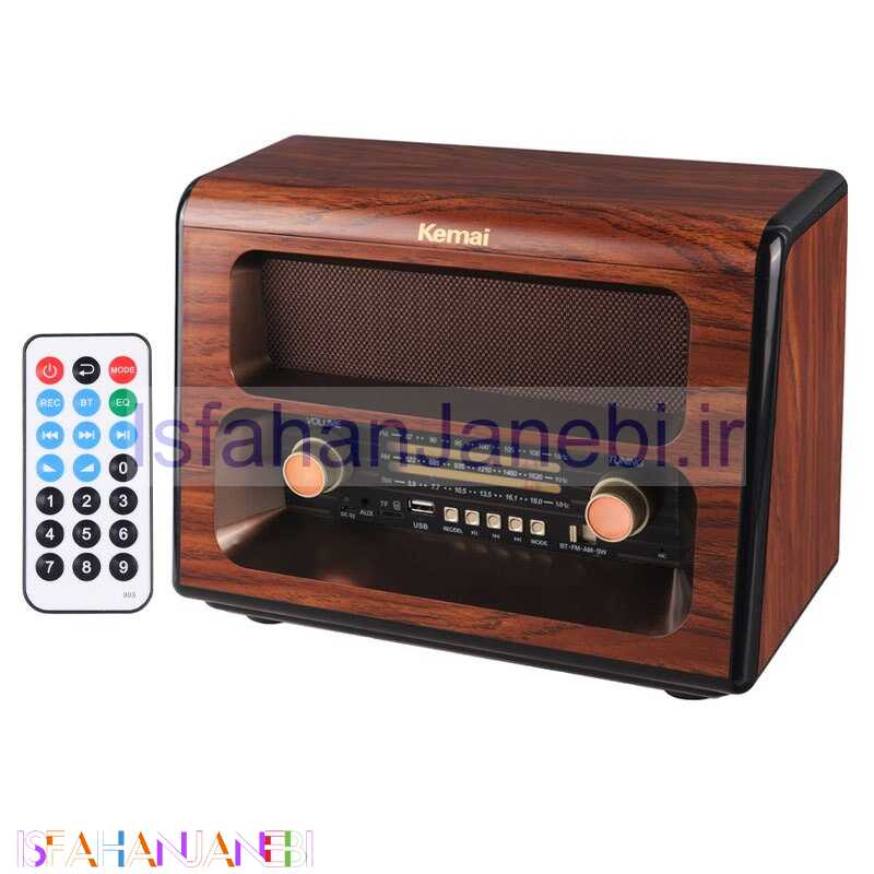 اصفهان جانبی-رادیو اسپیکر بلوتوثی رم و فلش خور Kemai MD-1910BT + ریموت کنترل