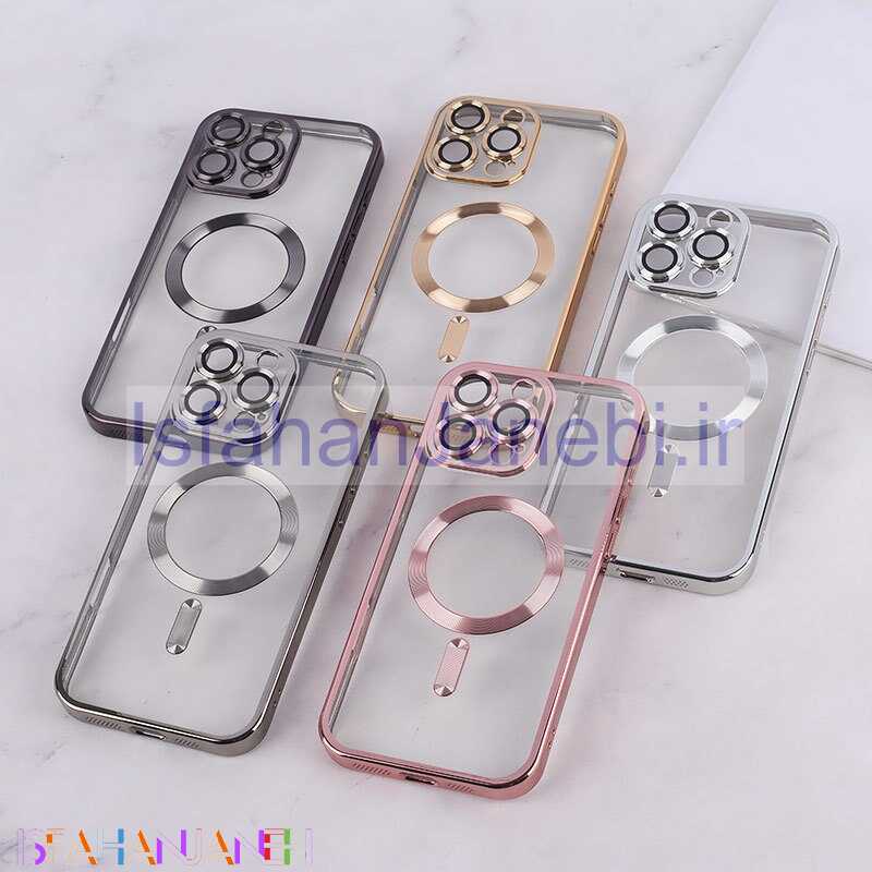 اصفهان جانبی-قاب ژله ای مگ سیف آیفون iPhone 16 Pro Max محافظ لنزدار