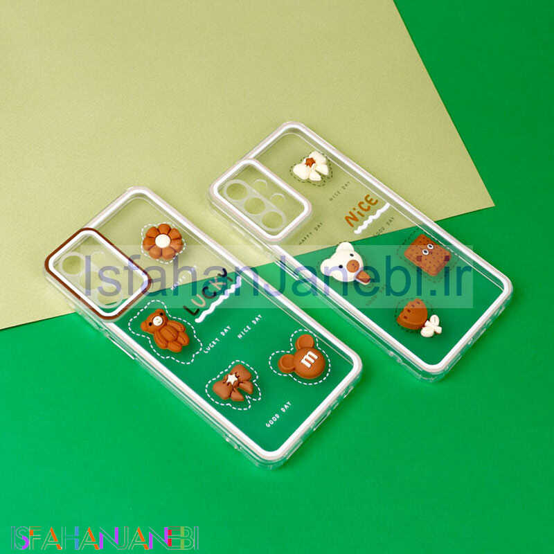 اصفهان جانبی-قاب عروسکی خرس بیسکویتی محافظ لنزدار Samsung Galaxy A23