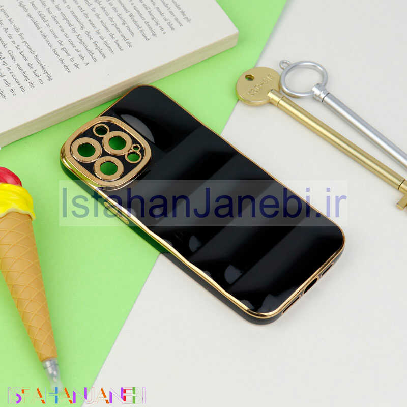 اصفهان جانبی-قاب PC پافر ژله ای محافظ لنزدار iPhone 13 Pro Max
