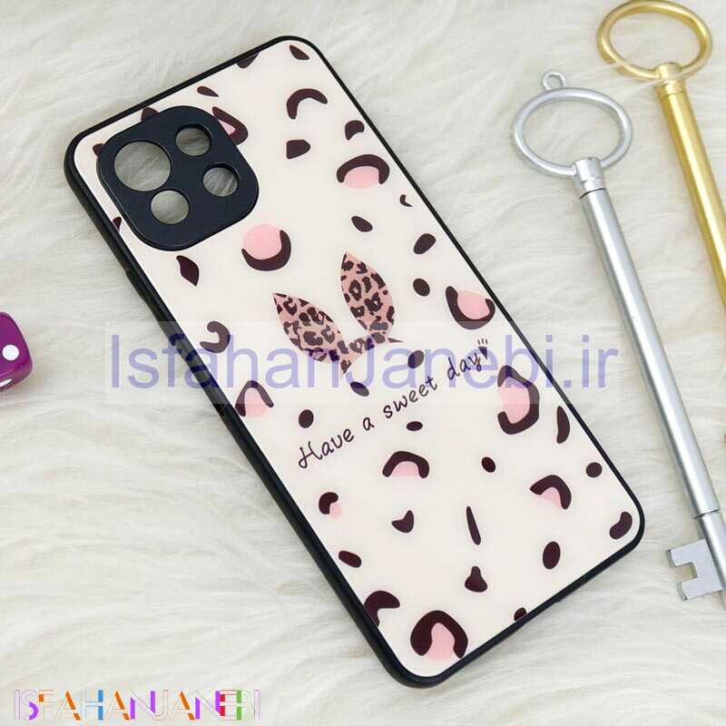 اصفهان جانبی-قاب محافظ لنزدار پشت گلسی طرحدار خرگوش Xiaomi Mi 11 Lite