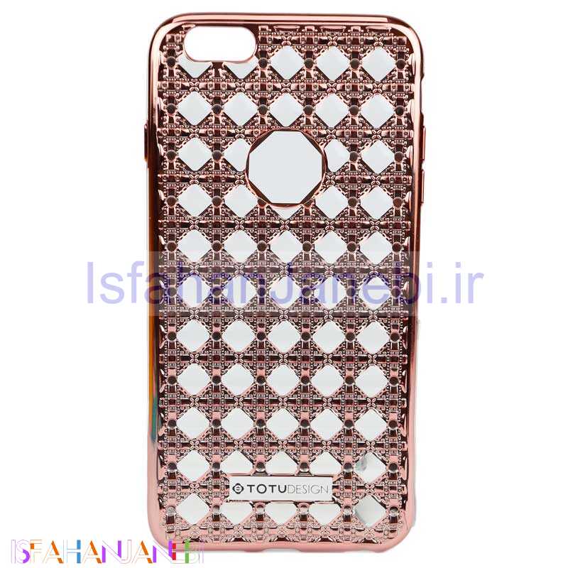 اصفهان جانبی-قاب ژله ای 3D TOTU آیفون iPhone 6 Plus رزگلد